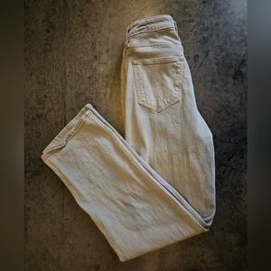 Abercrombie & Fitch Light Gray High-Rise Relaxed Jeans